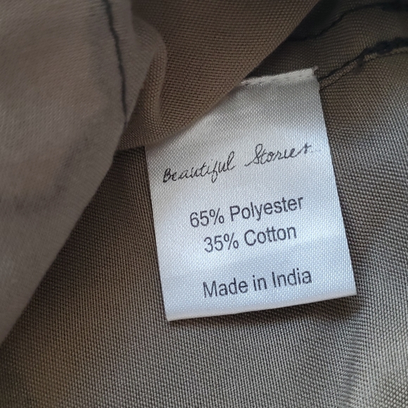 Beautiful Stories Embellished Patch Mixed Media Camoflague Utility Jacket Size S - Picture 10 of 12